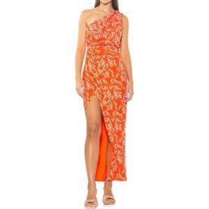 Alessi One-Shoulder Slit Maxi Dress - ALEXIA ADMOR - NWT